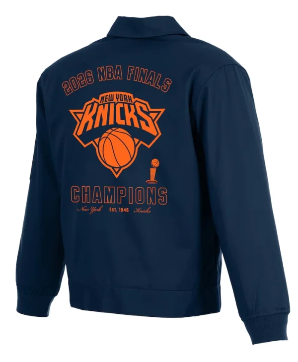 JH Design Knicks navy jacket