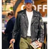 Jacob Elordi Avirex Black Leather Jacket