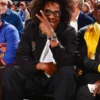 Jay-Z NBA Finals Game 3 Black Jacket