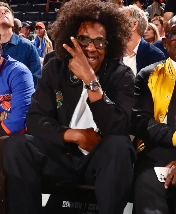 Jay-Z NBA Finals Game 3 Black Jacket