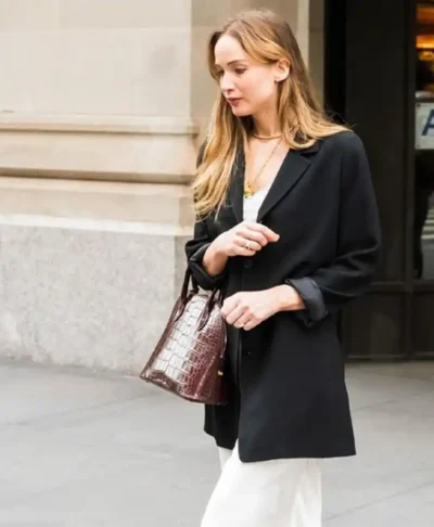 Jennifer Lawrence Night Out NYC 2026 Blazer