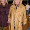 Jennifer Saunders London Fashion Week Trench Coat