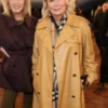 Jennifer Saunders London Fashion Week Trench Coat