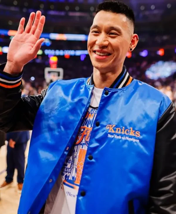 Jeremy Lin NBA Finals Game 3 Blue Varsity Jacket