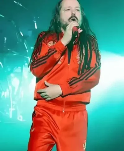 Jonathan Davis Korn 2026 Red Tracksuit
