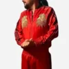 Jonathan Davis Korn 2026 Red Tracksuit