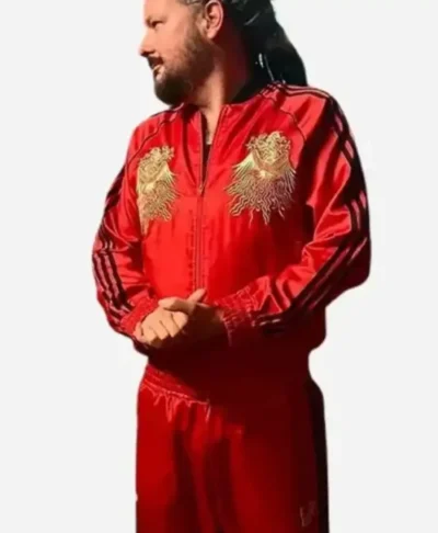 Jonathan Davis Korn 2026 Red Tracksuit