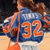 Jordyn Woods New York Knicks Game 3 Jacket