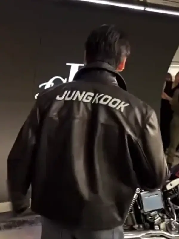 Jungkook CK JK Leather Jacket