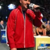 Justin Bieber NHL Draft Maple Leafs Red Jacket for sale