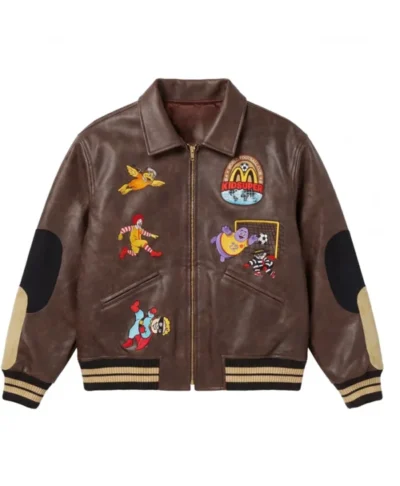 KidSuper x McDonald’s Distressed Leather Jacket