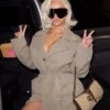 Kim Kardashian Gucci Beige Trench Coat