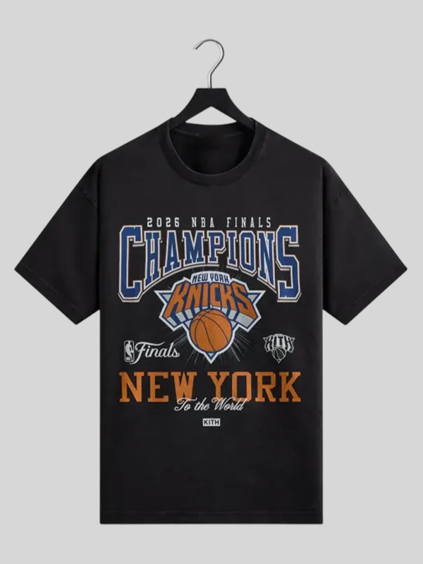 Kith Knicks 2026 Victory Vintage Graphic Tee