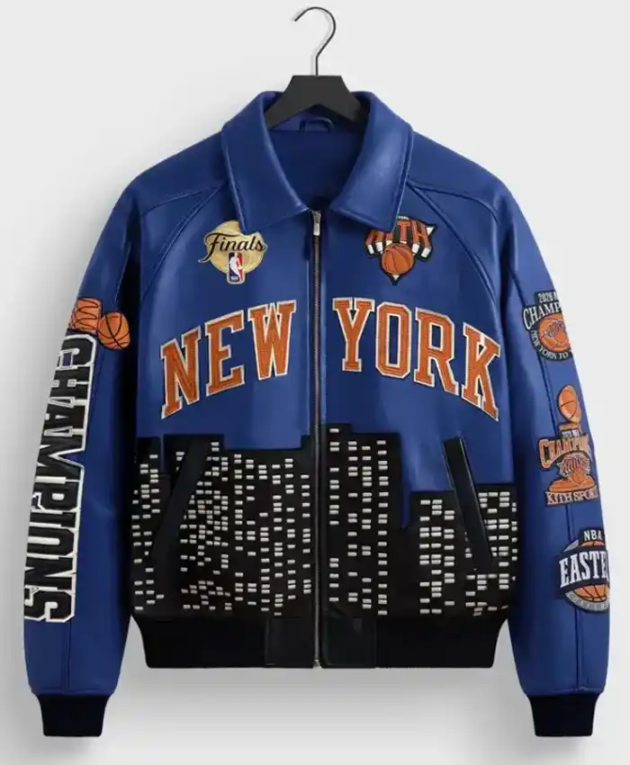 Kith New York Knicks 2026 Champions Leather Jacket
