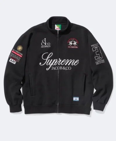 La Martina x Supreme Black Sweatshirt Zip-Up