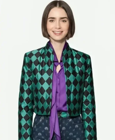 Lily Collins Emily In Paris S06 Cropped Jacket