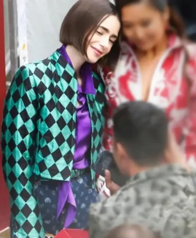 Lily Collins Emily In Paris S06 Cropped Jacket