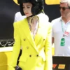 Lily Collins Monaco GP 2026 Yellow Blazer