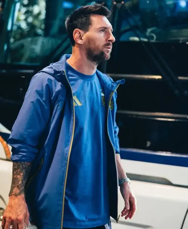 Lionel Messi Argentina Training Blue Jacket
