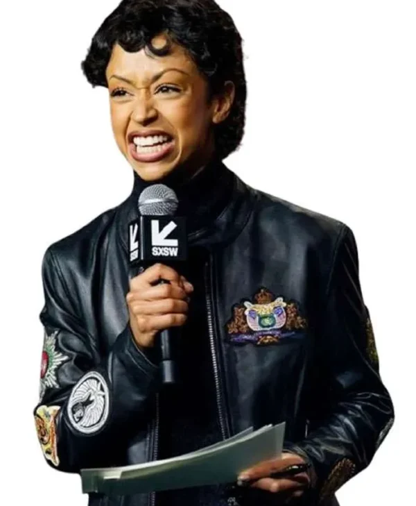 Liza Koshy SXSW 2026 Leather Jacket
