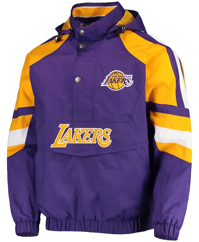Los Angeles Lakers Purple Starter Pullover Jacket