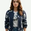 Lyndsy Fonseca Love Heist 2026 Floral Jacket