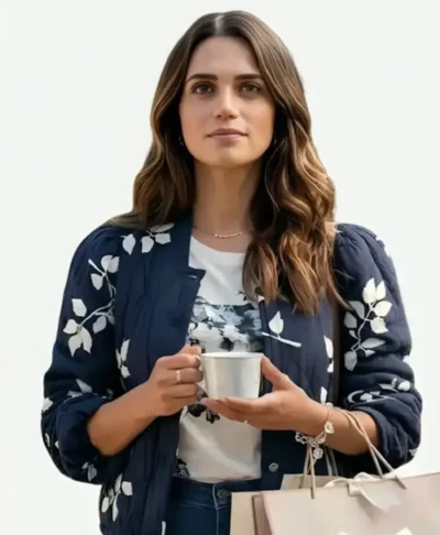 Lyndsy Fonseca Love Heist 2026 Floral Jacket