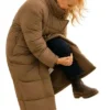 Malin Akerman Let’s Love Puffer Coat