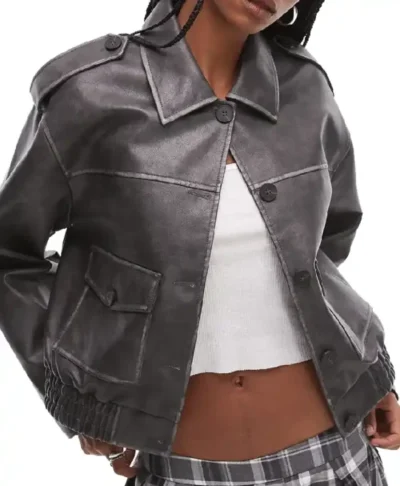 Marshals S01 Ash Santos Leather Jacket