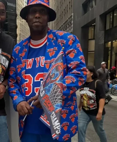 Men’s New York Knicks Blue Blazer