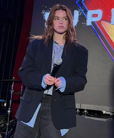 Milly Alcock NYC Supergirl Event Blazer