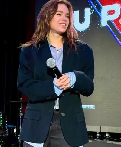 Milly Alcock NYC Supergirl Event Blazer