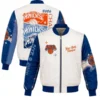 NY Knicks Cream Varsity Jacket 2026