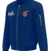 NY Knicks JH Design Blue 2026 Champions Zip Bomber Jacket