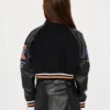 NY Knicks Jump Shot Black Bomber Jacket