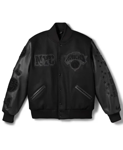 NY Knicks Nike Black 2026 Champions Jacket