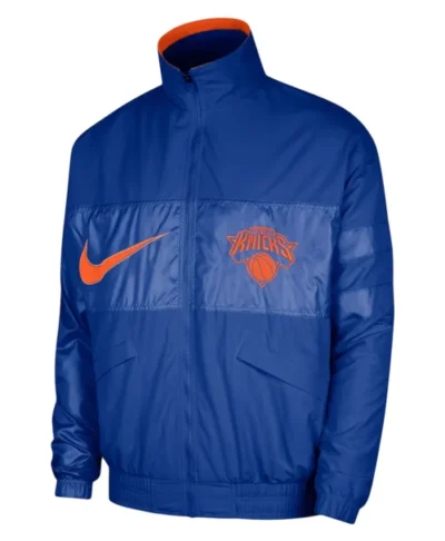 NY Knicks Nike Blue Courtside Capsule Jacket