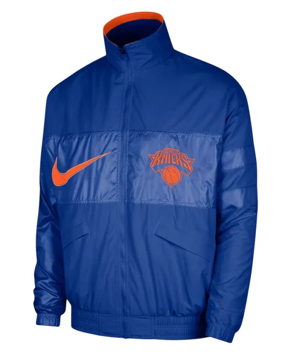 NY Knicks Nike Blue Courtside Capsule Jacket