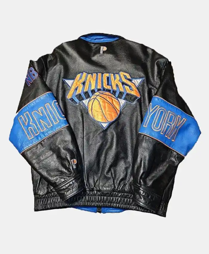 NY Knicks Vintage Timothée Chalamet Leather Jacket