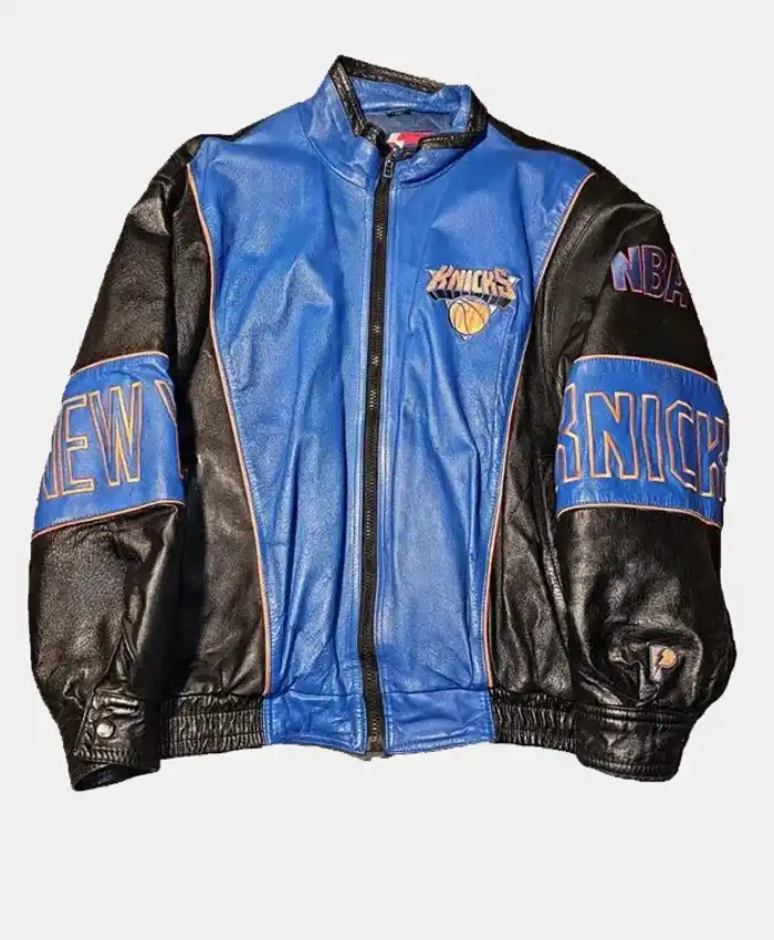 NY Knicks Vintage Timothée Chalamet Leather Jacket