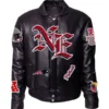 New England Patriots Black Leather Jacket