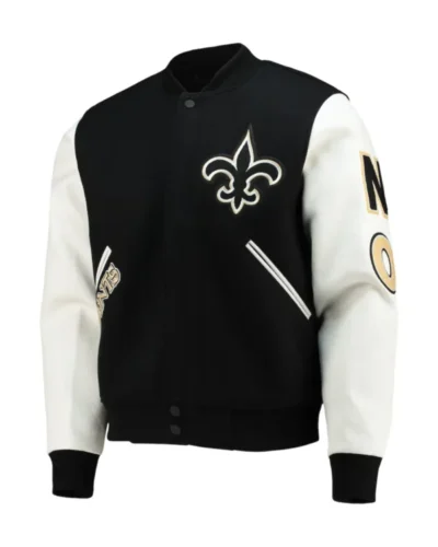 New Orleans Saints Monochrome Varsity Jacket