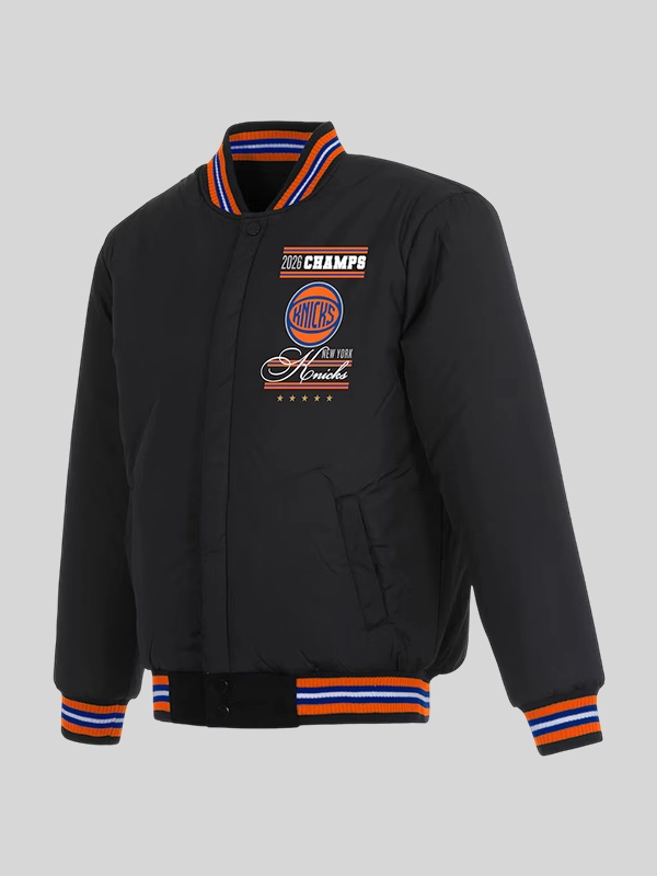 New York Knicks 2026 NBA Finals Champions Reversible Wool Jacket