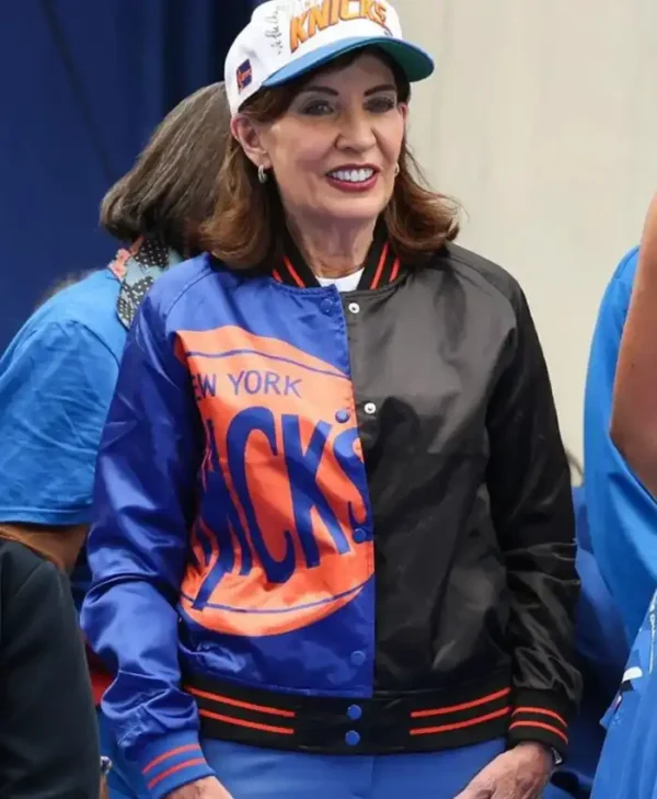 New York Knicks Championship Parade Kathy Hochul Jacket