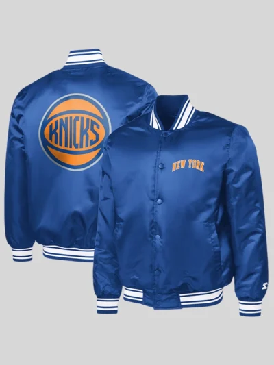 New York Knicks Starter Basketball Logo Varsity Jacket