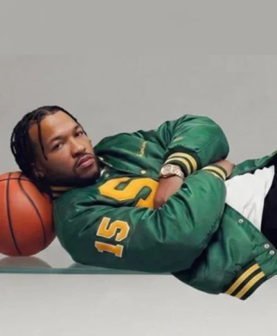 Nike Brunson Stocks Asherhyde Green Varsity Jacket