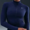 Nike One Fitted Blue Zip Jacket