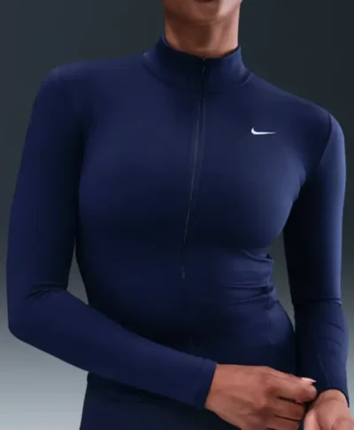 Nike One Fitted Blue Zip Jacket