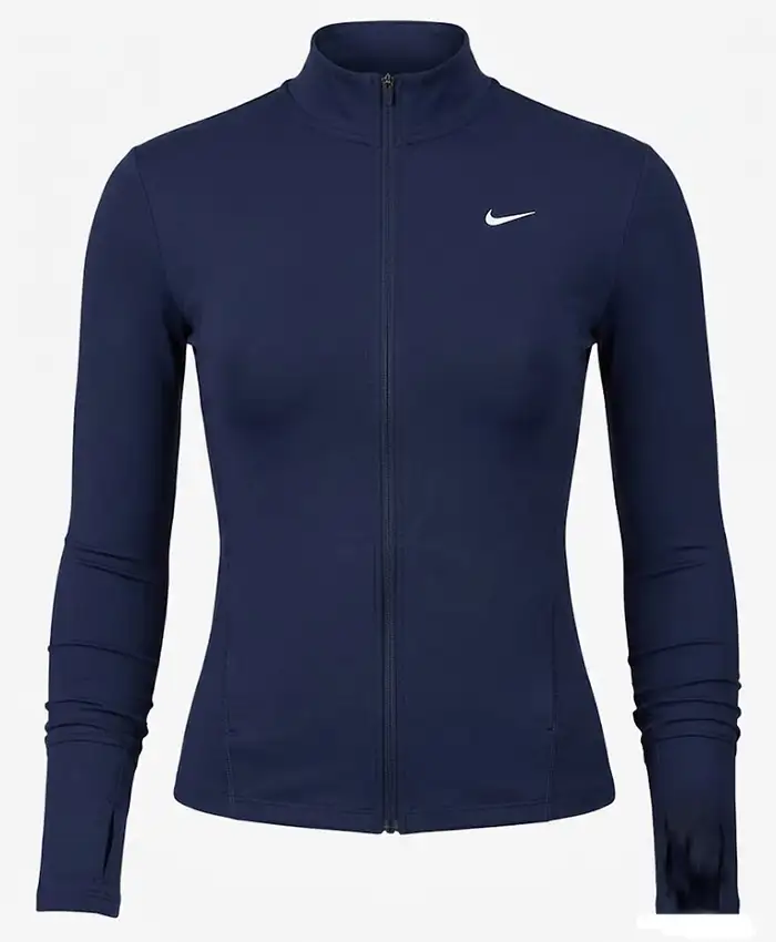 Nike One Fitted Blue Zip Jacket