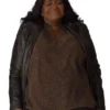 Octavia Spencer Ride or Die 2026 Black Leather Jacket
